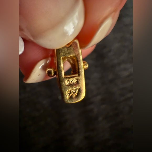 Vintage Sterling silver peridot bracelet micro pave diamonds marked piece - Picture 3 of 5